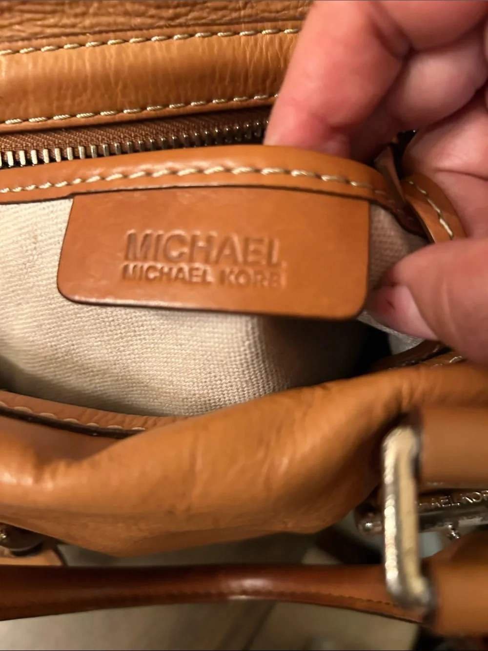 Michael kors Tan Leather Top-Handle Satchel Handbag